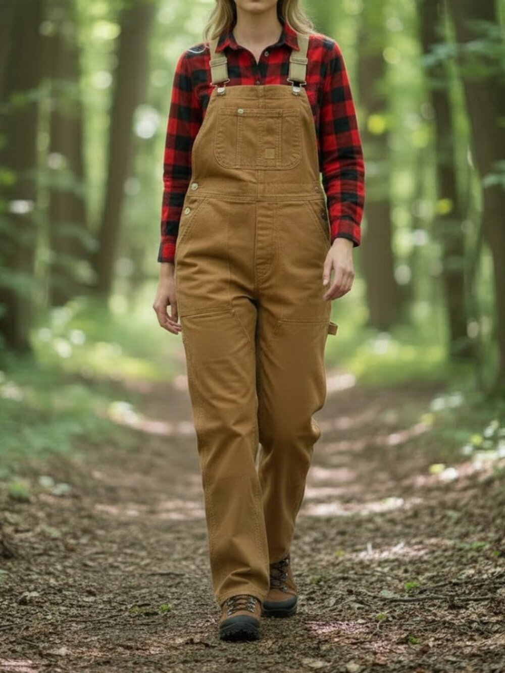 REI overalls 0 brown stretch